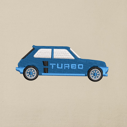 Renault 5 Turbo - Stickerei
